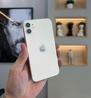 iphone 11 2ci əl: IPhone 11, 128 GB, Ağ, Zəmanət, Simsiz şarj, Face ID — 1