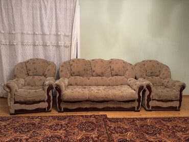 bizim ev mebel divanlar: İşlənmiş, Divan, 2 kreslo, Bazasız, Açılmayan