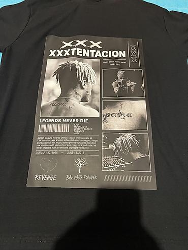 Футболки: Xxx tentacion basqılı köynək L razmer Metrolara çatdırılma var yeni — 1