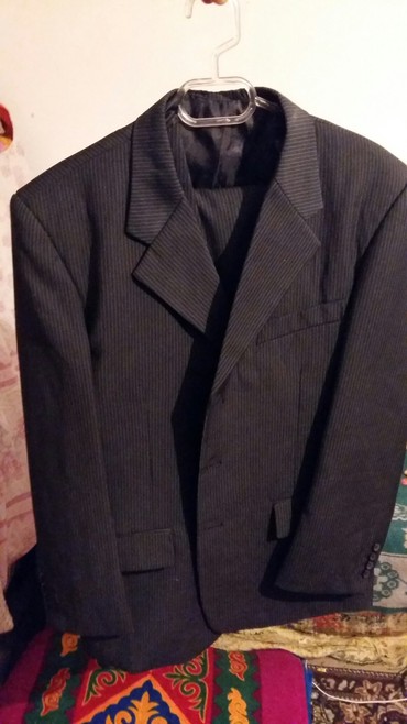 костюм мужской черный: Костюм 2XL (EU 44), цвет - Черный