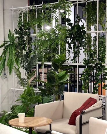 Süni güllər: Süni asma yaşıl bitki bəzəyi - Material: yüksək keyfiyyətli plastik — 35