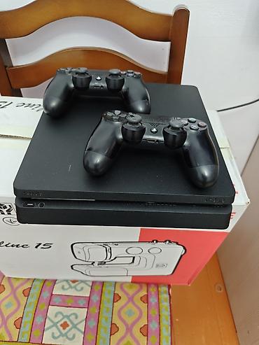 PS4 (Sony PlayStation 4): PlayStation 4 Slim + 2 геймпада DualShock 4 (ПРОШИТАЯ GOLDENHEN) - — 2