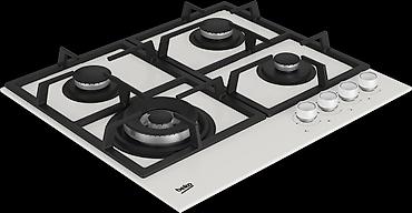 electronics: Газовая печь, Beko, Новый, Встраиваемая, цвет - Белый, Полная оплата — 2