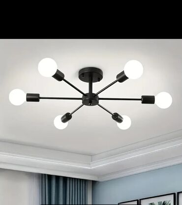 подарок мужчине: Led Çılçıraq, 4 və daha çox lampa, Metal