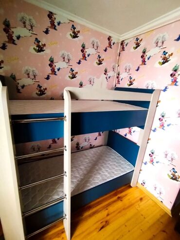 надувная кровать высокая: Б/у, Для девочки и мальчика, С матрасом, Без выдвижных ящиков, Азербайджан