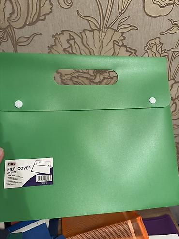 Ofis ləvazimatları: A4 ölçülü sənəd saxlama ləvazimatları dəsti.1 ededi 3 azn - Plastik — 2
