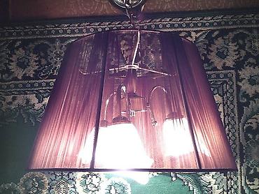 Люстры: Продаю красивую 3х рожковую люстру, б/у. Люстра- абажур в рабочем — 13