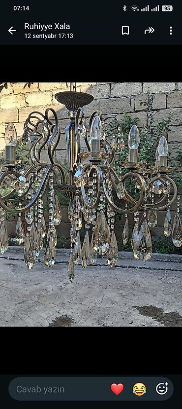xaribulbul sekilleri: Çılçıraq, 5 lampa, Metal — 1