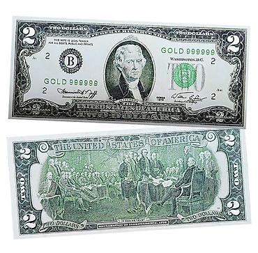 dollar 1: ABŞ dolları mövzusunda kolleksiya üçün xatirə banknot dəsti - Növlər — 2