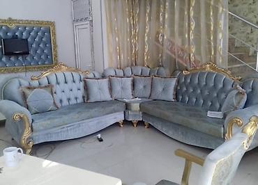 divan koşesi: Klassik üslubda L formalı yumşaq mebel dəsti -ölçü 290x290. mağaza — 1
