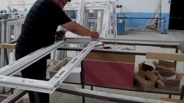 Qapıların təmiri: Plastik pəncərə qapı alminium izosistem cambalkon pəncərə qapı — 7