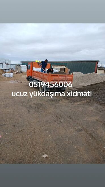 Yük daşımaları: Ən ucuz qiymətə tikinti matrialları qum assep şeben(qrabil )sement — 3