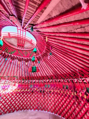 Аренда юрт: Аренда юрты, Каркас Деревянный, Более 100 баш, Стол, Казан, Посуда — 2