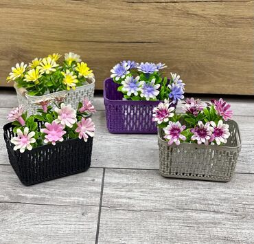 Süni güllər: Dekor dibçekler — 23