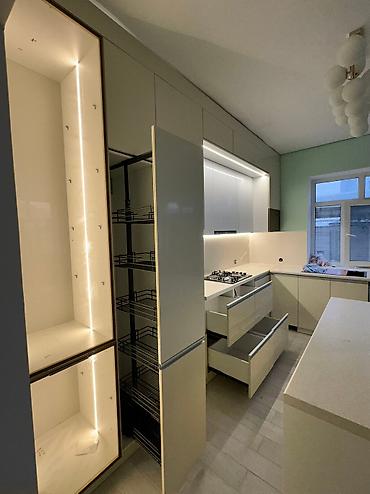 Кухонные гарнитуры: Кухонный гарнитур, Новый, цвет - Белый, ДСП, Бесплатная доставка — 6