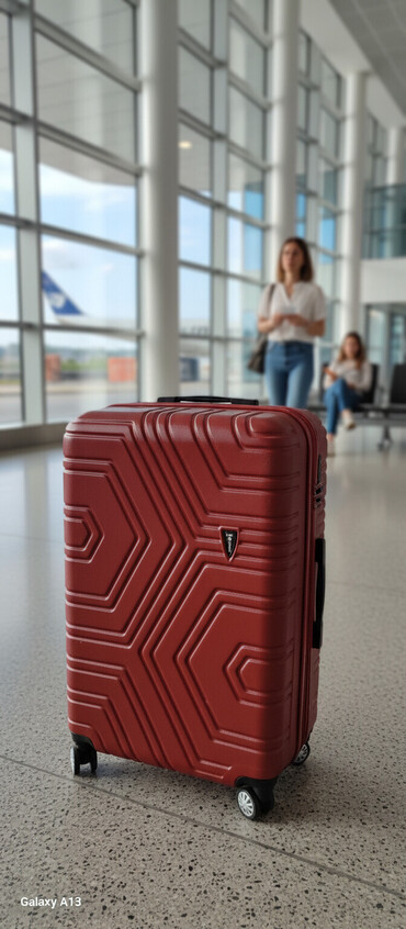 Çamadanlar: ⁶Lok Polo’s sərt korpuslu səyahət çamadanı - Rəng: tünd qırmızı — 2