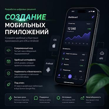анализ: Мобильные приложения Android, Мобильные приложения iOS | Разработка, Доработка, Поддержка — 1
