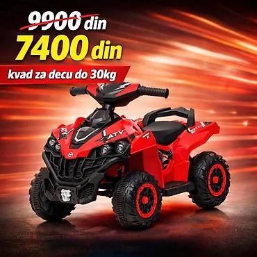 Dečiji električni automobili: Dečiji električni ATV kvad (do 30 kg) - Robustan četvorotočkaš za — 3