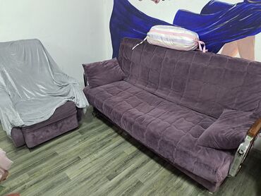 kunc divan mebelleri: Диван-кровать, Б/у, Раскладной, С подъемным механизмом, Велюровая ткань