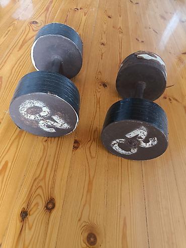 Гантели: Heresi 20 kilo demir qantel satilir. Zavoddur elde duzelme deyil — 4