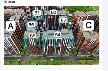куплю квартира рассрочку: 1 комната, 60 м², 11 мкр Элитка, 13 этаж, ПСО (под самоотделку) — 1