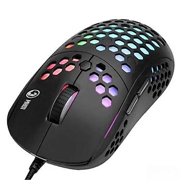 3 103: Gaming miš sa RGB osvetljenjem i „honeycomb” perforacijama - Lagano — 2