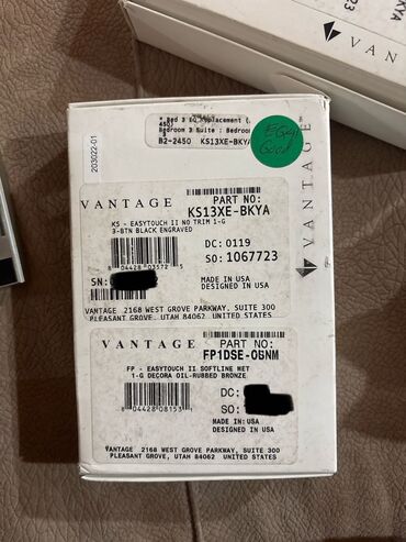 Digər elektrik malları: Satılır: VANTAGE Ağıllı Ev Sistemi (2 dəst – Yeni, Qutudadır) Vantage