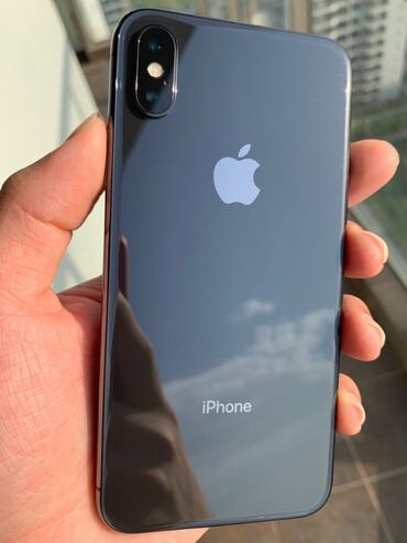 iphone xs mac: IPhone Xs, Б/у, 256 ГБ, Black Titanium, Чехол, 74 %