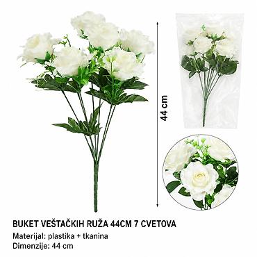 KMT Komada mala veštačka saksijska bela 711069 Buket veštačkih belih