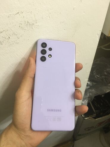 samsung 8190: Samsung Galaxy A32, 64 ГБ, цвет - Фиолетовый, Сенсорный, Отпечаток пальца, Две SIM карты