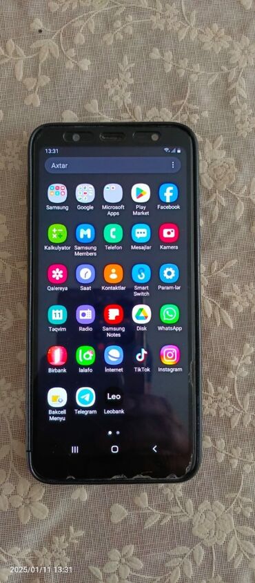 samsun a3: Samsung Galaxy J8, 32 GB, rəng - Qara, Sensor, Barmaq izi