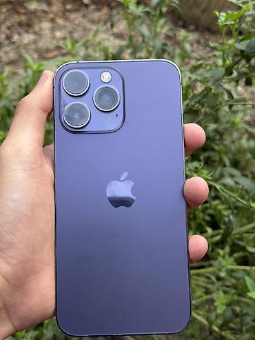 iphone 14 pro max satilir: IPhone 14 Pro Max, Deep Purple, Face ID — 3