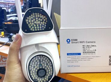 rucka kamera: 64gb yaddaş kart hədiyyə Kamera wifi 360° smart kamera 4MP Full HD