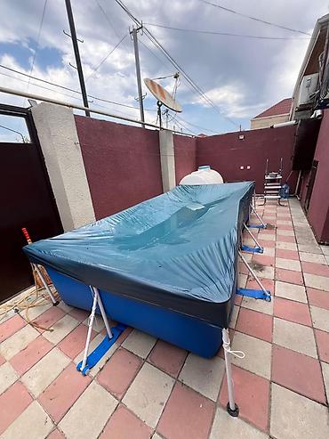 nərdivan satışı: Portativ karkas hovuz komplekti Satılır – İntex hovuz (1 dəfə — 7