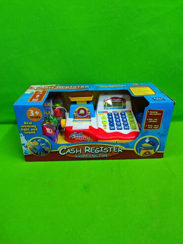 Игрушки: Касса игрушка детская💱 Комплектация товара: касса, сканер, 3 — 1