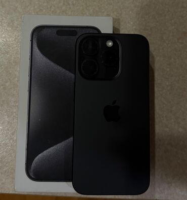 Apple iPhone: IPhone 15 Pro, 256 GB, Black Titanium, Face ID