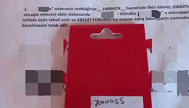 Другое: 099 7000055 Salam öz nömrəmdir 1000 manata almışam krediti bitib — 1