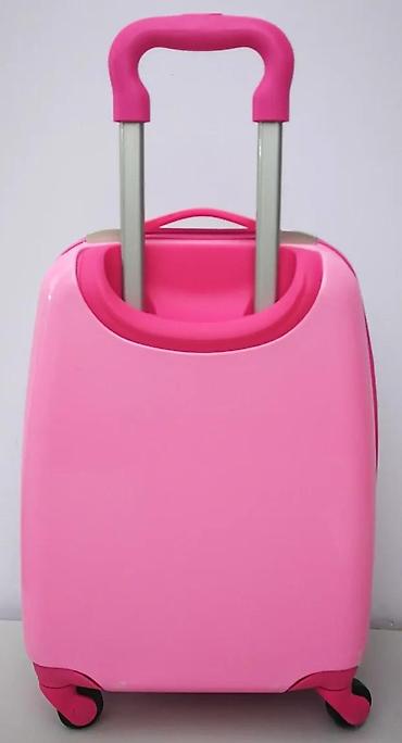 Rančevi, torbe i koferi: Pink kofer za decu sa motivom Hello Kitty, idealan za putovanja. Kofer — 11