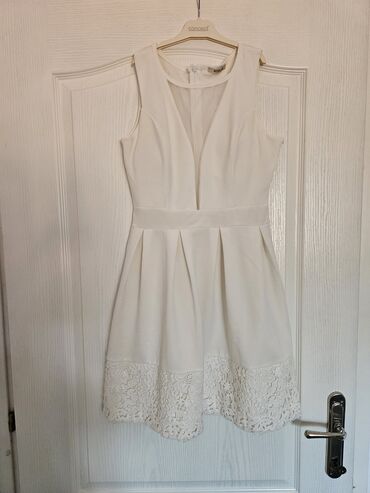 novogodišnje haljine 2022: One size, color - White, Evening, With the straps