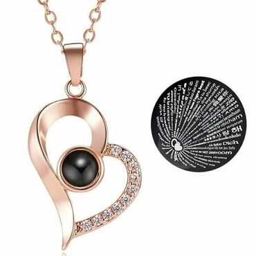 Ogrlice: Ljubavna ogrlica - Volim te na "100 jezika" Cena:1200din OGRLICA ZA — 8