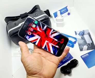 складные телефоны: Samsung Galaxy S7 Edge Duos, Б/у, 128 ГБ, цвет - Черный, 2 SIM