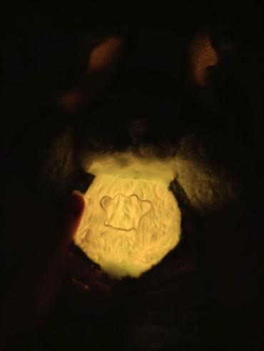 Игрушки: Мягкая игрушка «Синий стич» Имитирование дыхания и жёлтая подставка — 9