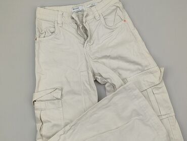 trapezowe spódnice bershka: Jeans, Bershka, 2XS (EU 32), condition - Good