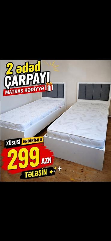 uşaq üçün matras: Məhsul: 2 ədəd tək çarpayı dəsti Təsvir: - Ağırlıqlı ağ rəngdə — 1