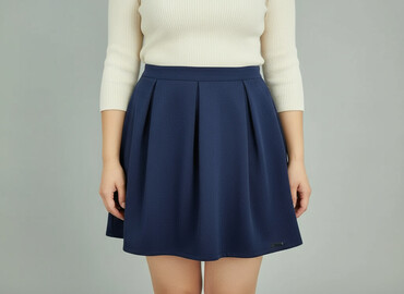 plisowane spódnice lata 70: Women`s skirt, size XL