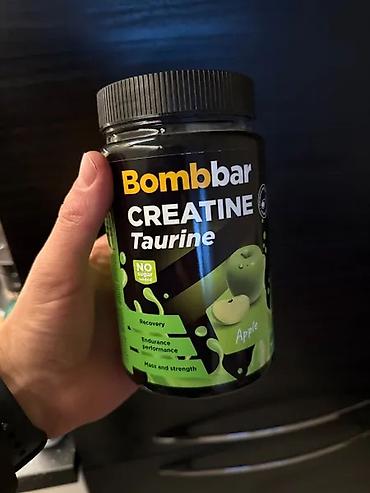 creatin: Bombbar Creatine + Taurine, вкус Apple - Формат: порошок - Масса — 2