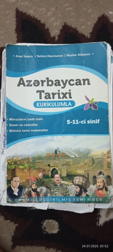 Anar İsayev Azərbaycan tarixi kitabı İçərisində kiçik konspektlər