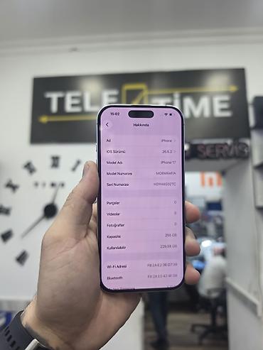 iphone x11: IPhone 17, 256 GB, Çəhrayı, Zəmanət, Simsiz şarj, Face ID — 2