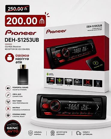 deh 4250bt: Maqnitol, Yeni, Pioneer, AUX, Çin, Ödənişli çatdırılma, Rayonlara çatdırılma — 4