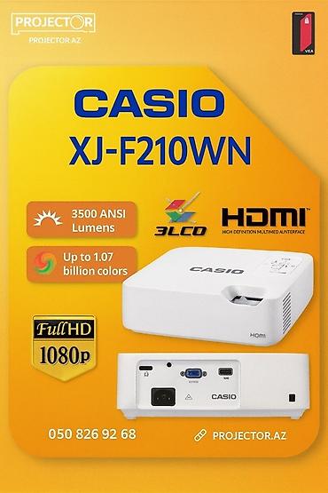 CASIO XJ-F210WN proyektoru - 3LCD texnologiyası ilə parlaq və təbii — 1